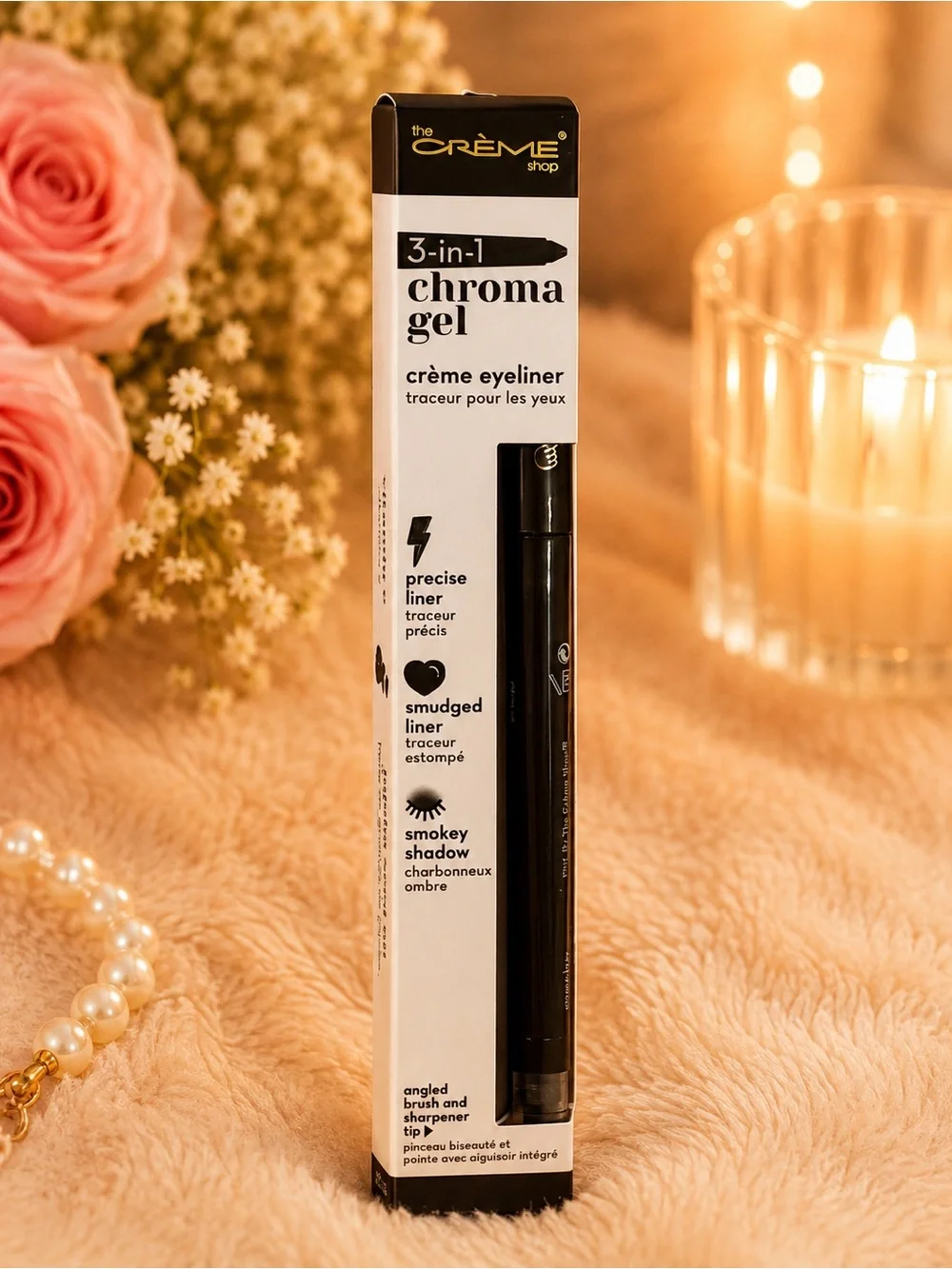 The Crème Shop 3-in-1 Chroma Gel Eyeliner - Mocha